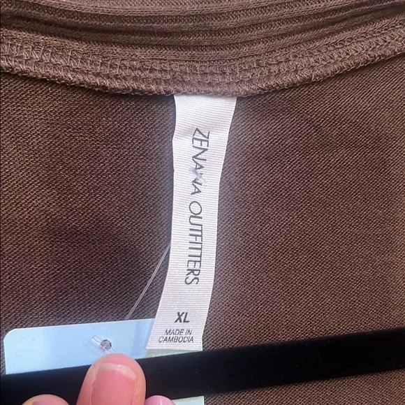 Chocolate Brown Snap Button Cardigan - Picture 4 of 5